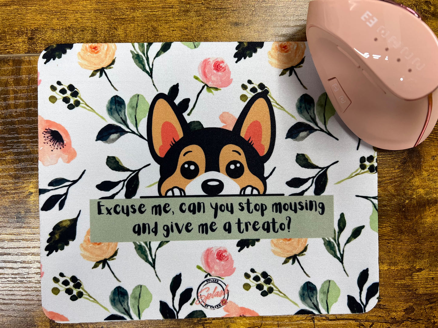 Snackish Dog Neoprene Mouse Pad
