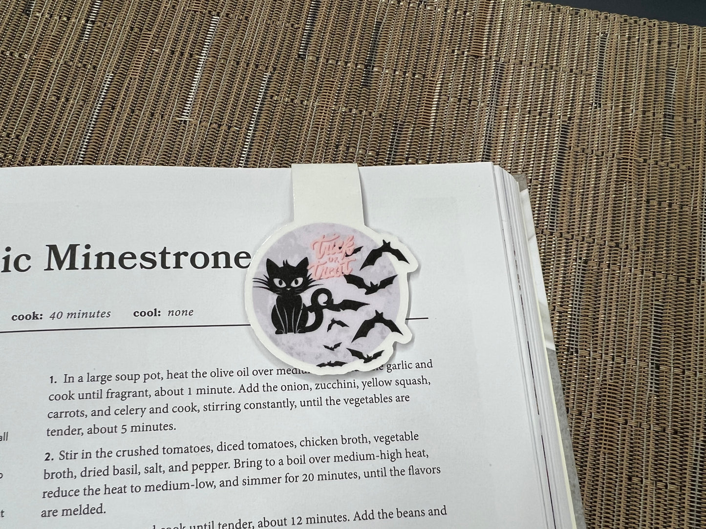Halloween Inspired Magnetic Bookmarks