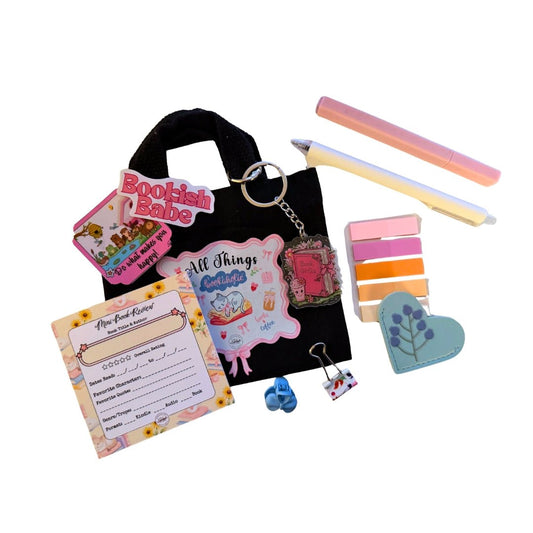 All Things Bookaholic Micro Tote Gift Set - Splash of Charm
