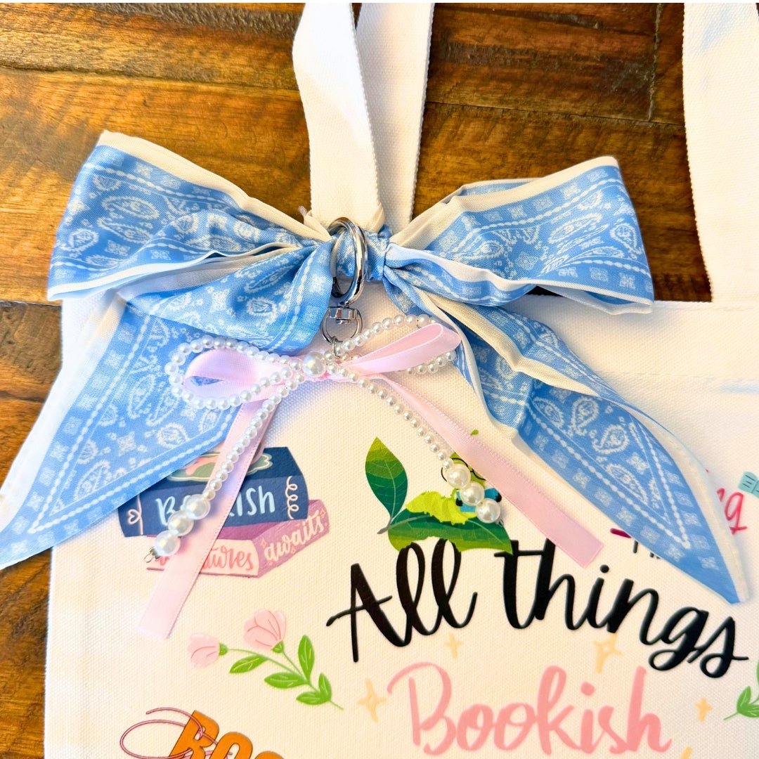 All Things Bookish Canvas Tote Bag - Splash of Charm