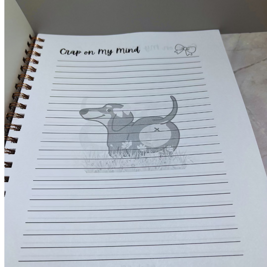 Bean the Weenie Dog Spiral Notebook – Cute Dachshund Notebook for Notes & School - Splash of Charm
