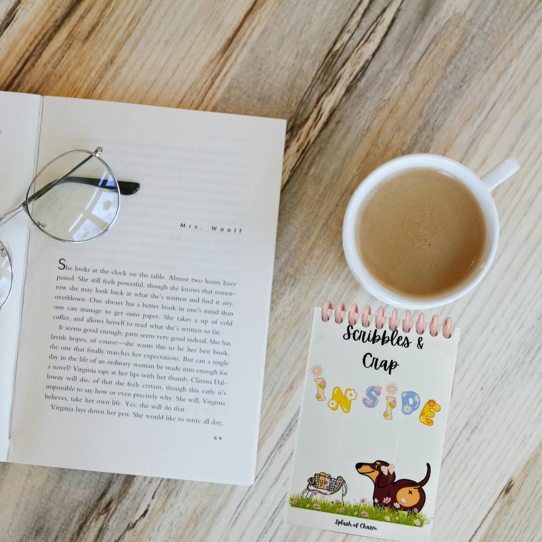 Bean the Weenie Dog Spiral Scribble Pad – Fun & Functional Notepad - Splash of Charm