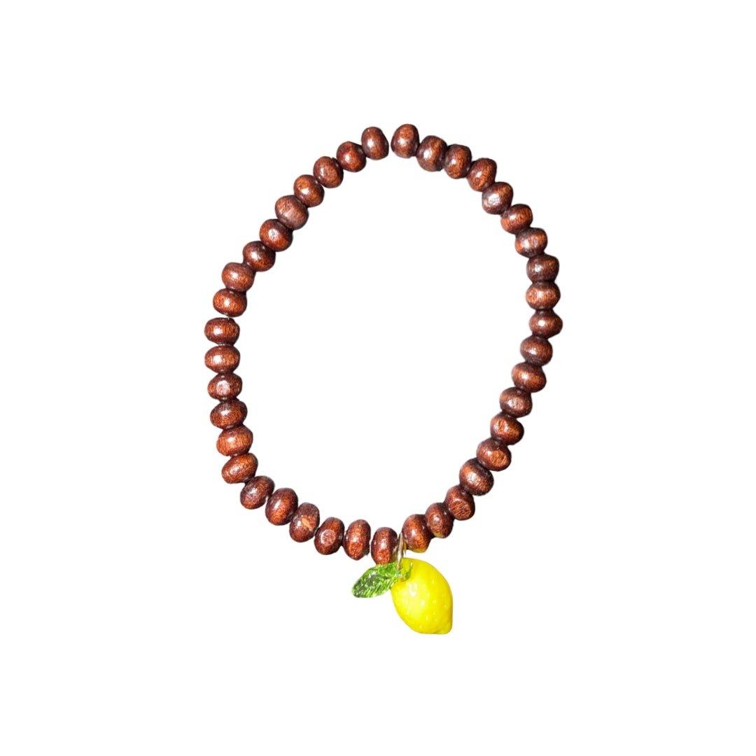Coconut Shell Wood Bead Bracelet - Splash of Charm