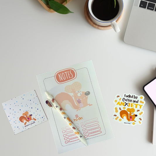 Desk Refresh Kit Bundle, Nutz the Squirrel - Splash of Charm