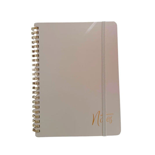 Minimalist A5 Lined Notebook – Soft Neutral Spiral Journal for Notes & Planning - Splash of Charm