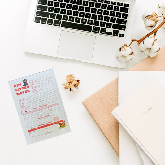 Pet Sitter Notepads – Cute & Practical Daily Pet Care Tracker - Splash of Charm