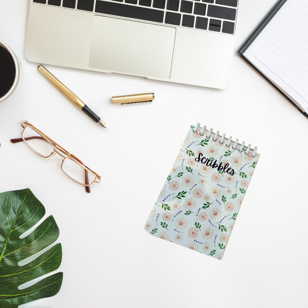 4x6 Spiral Scribble Pad – Compact Notepad for Notes & Doodles - Splash of Charm