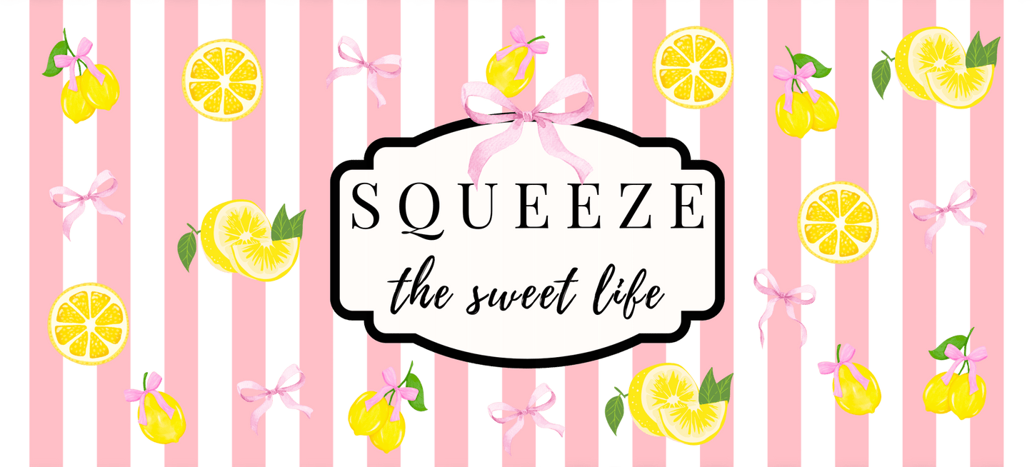 Squeeze the Sweet Life Libbey-Style Glass Tumbler | 16 oz - Splash of Charm