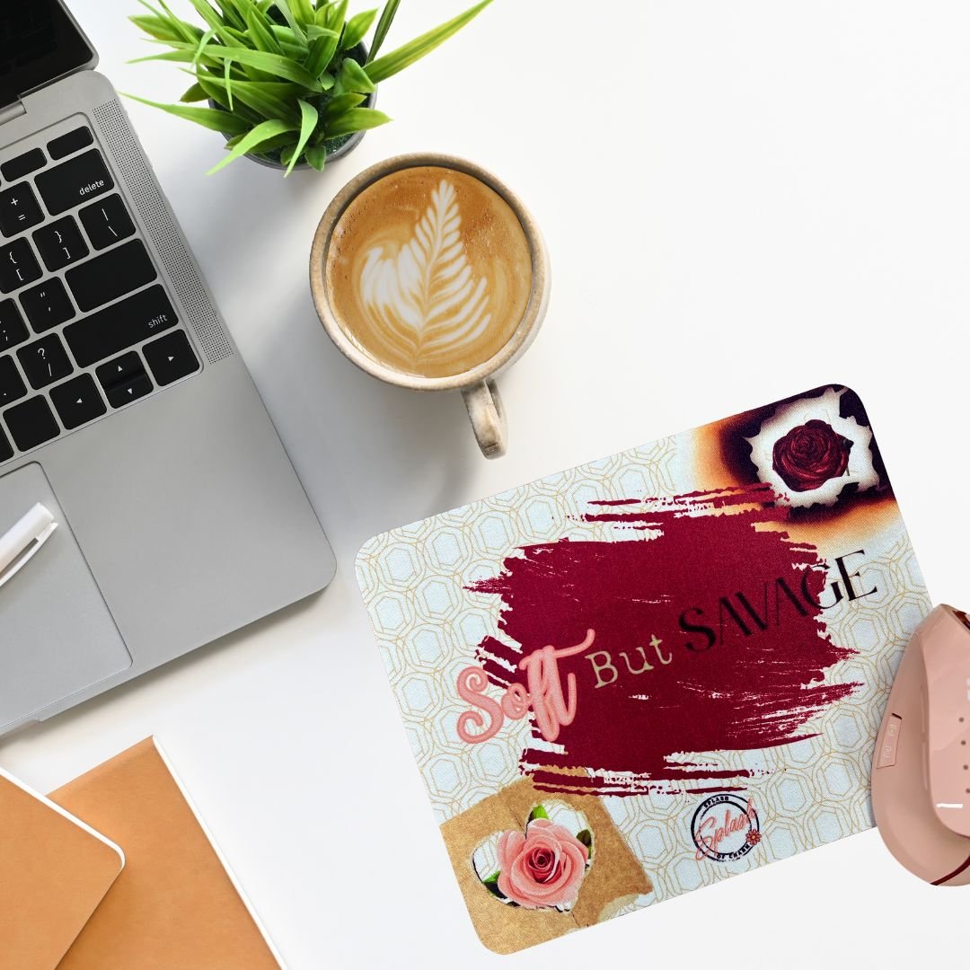 Vintage Vibe Collection – Retro & Floral Mouse Pads - Splash of Charm