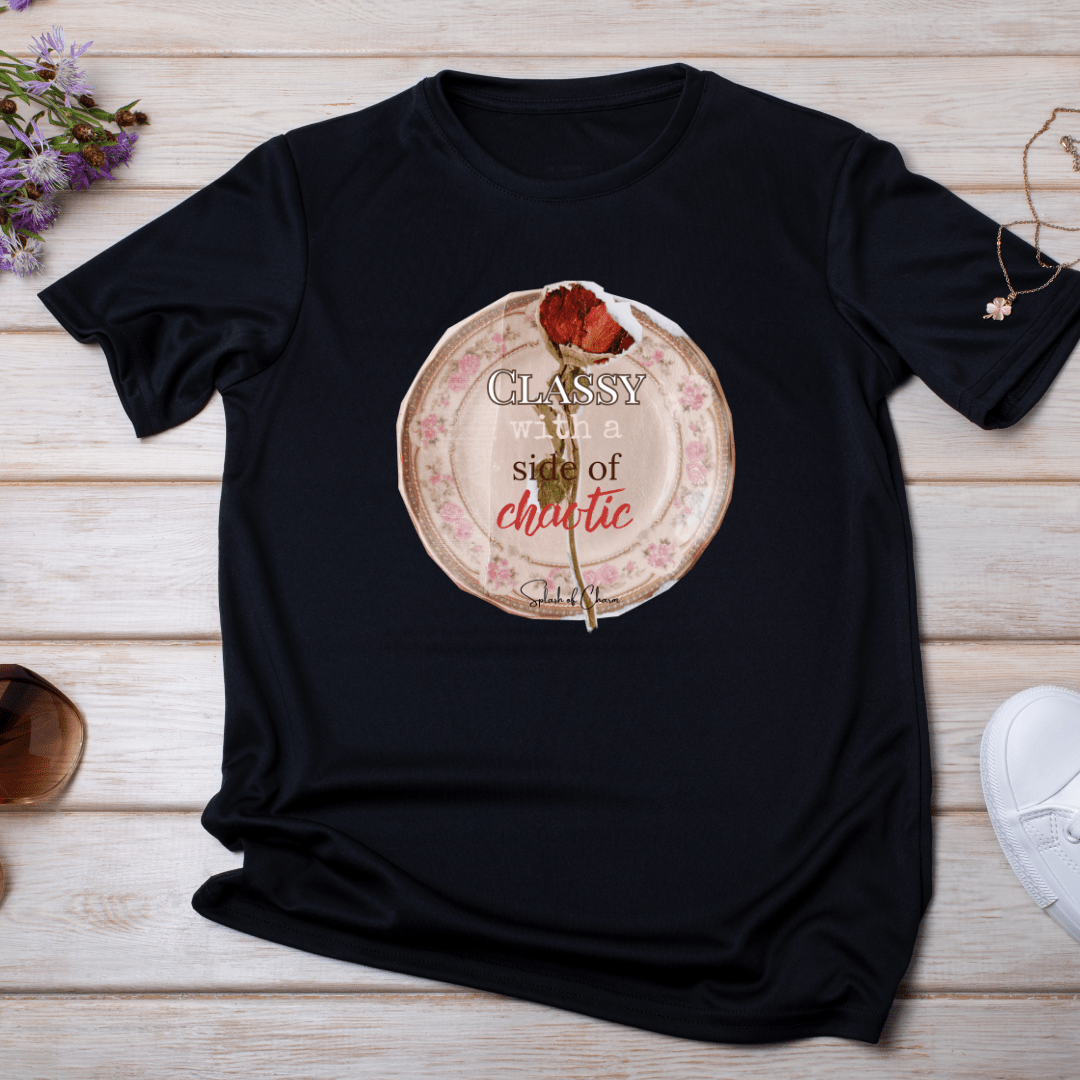 Vintage Vibe Collection – Retro & Floral Graphic Tees - Splash of Charm