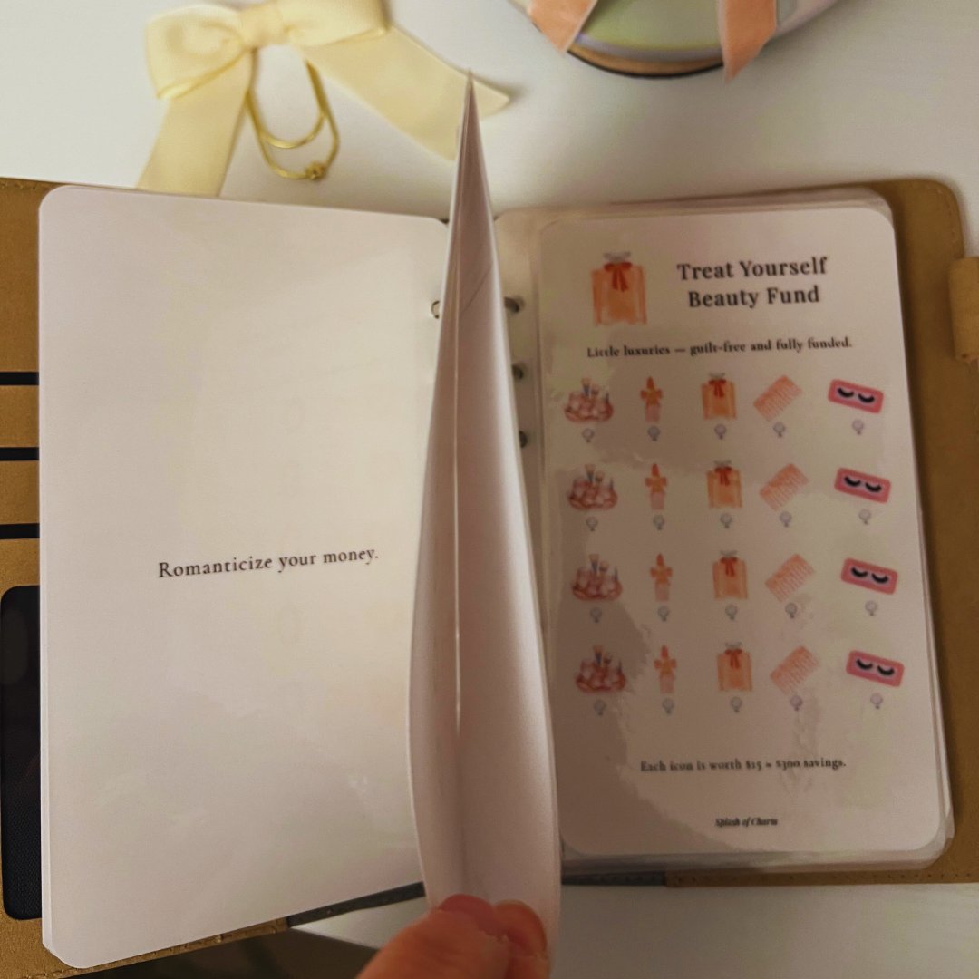 2026 Soft Life Savings Binder – Chic Cash Stuffing & Sinking Fund System - Splash of Charm