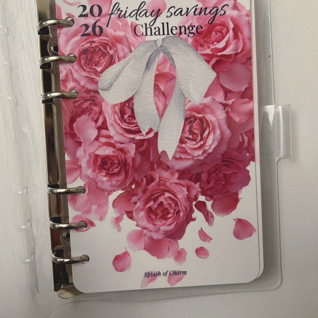 2026 Soft Life Savings Binder – Friday Cash Stuffing Challenge - Splash of Charm