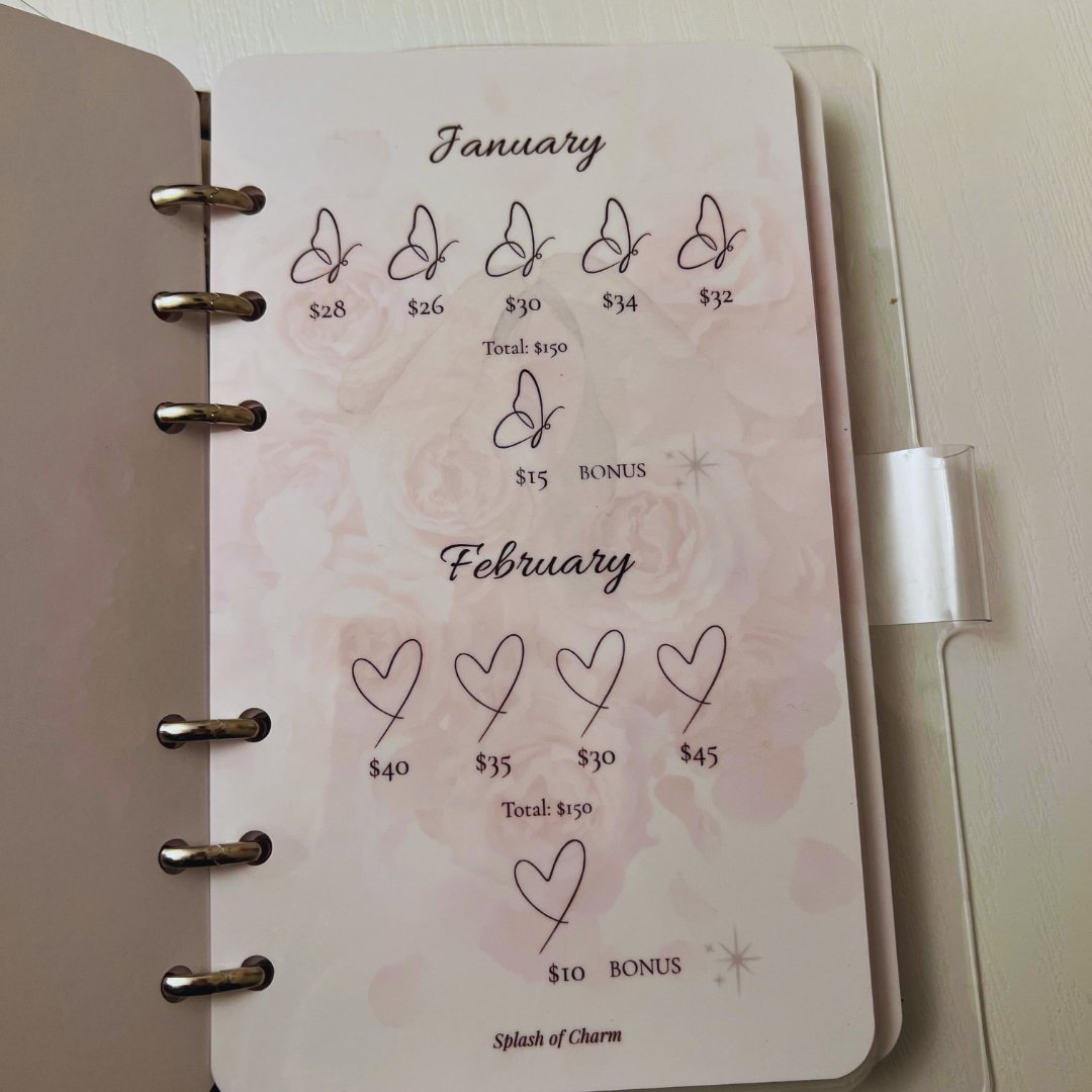 2026 Soft Life Savings Binder – Friday Cash Stuffing Challenge - Splash of Charm