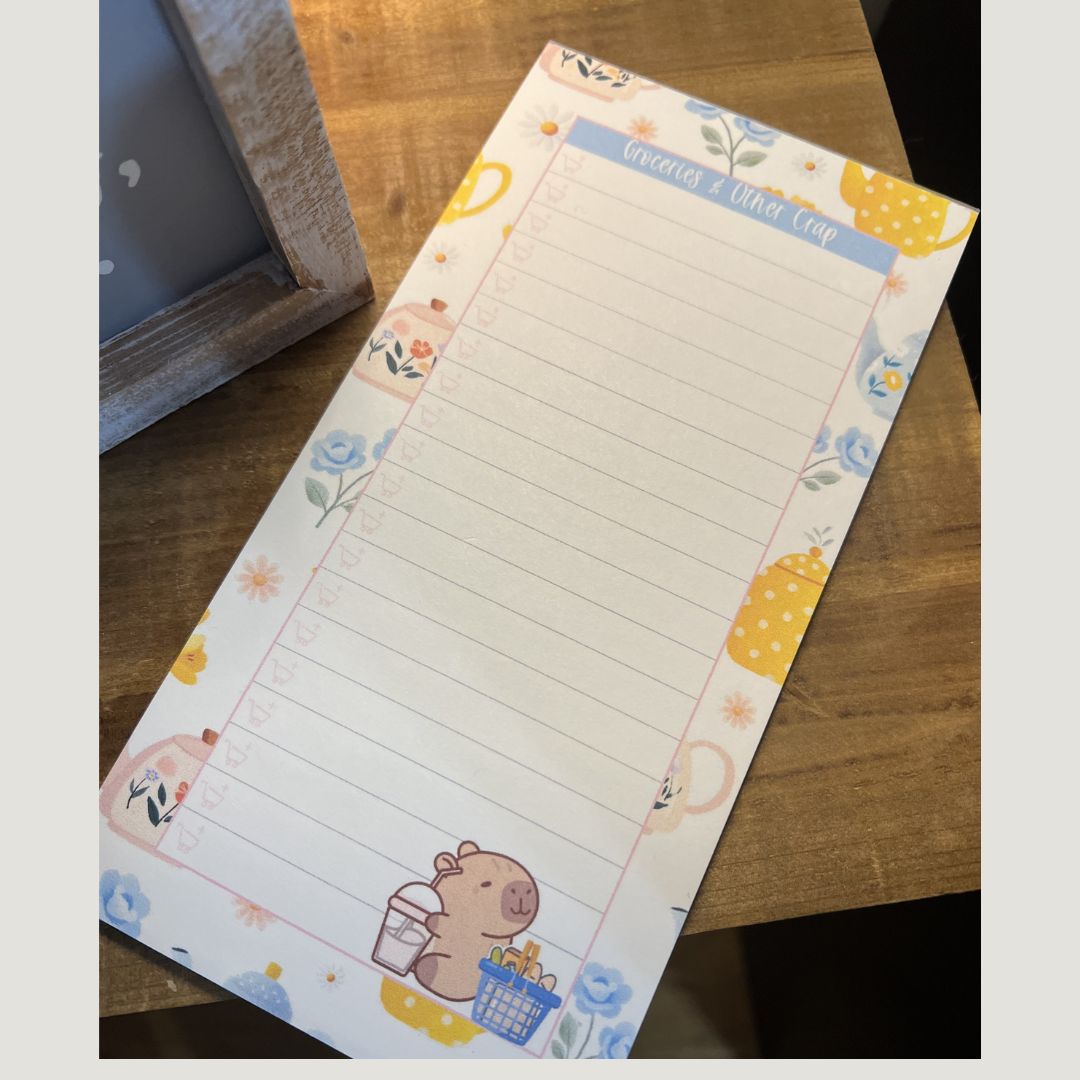 8x4 Grocery List Notepad – Simple Shopping List Organizer - Splash of Charm