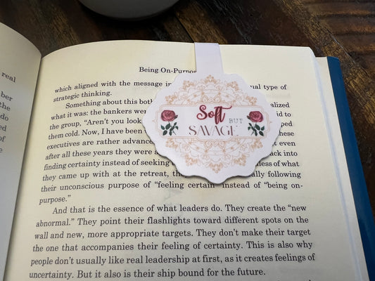Soft but Savage Magnetic Bookmark