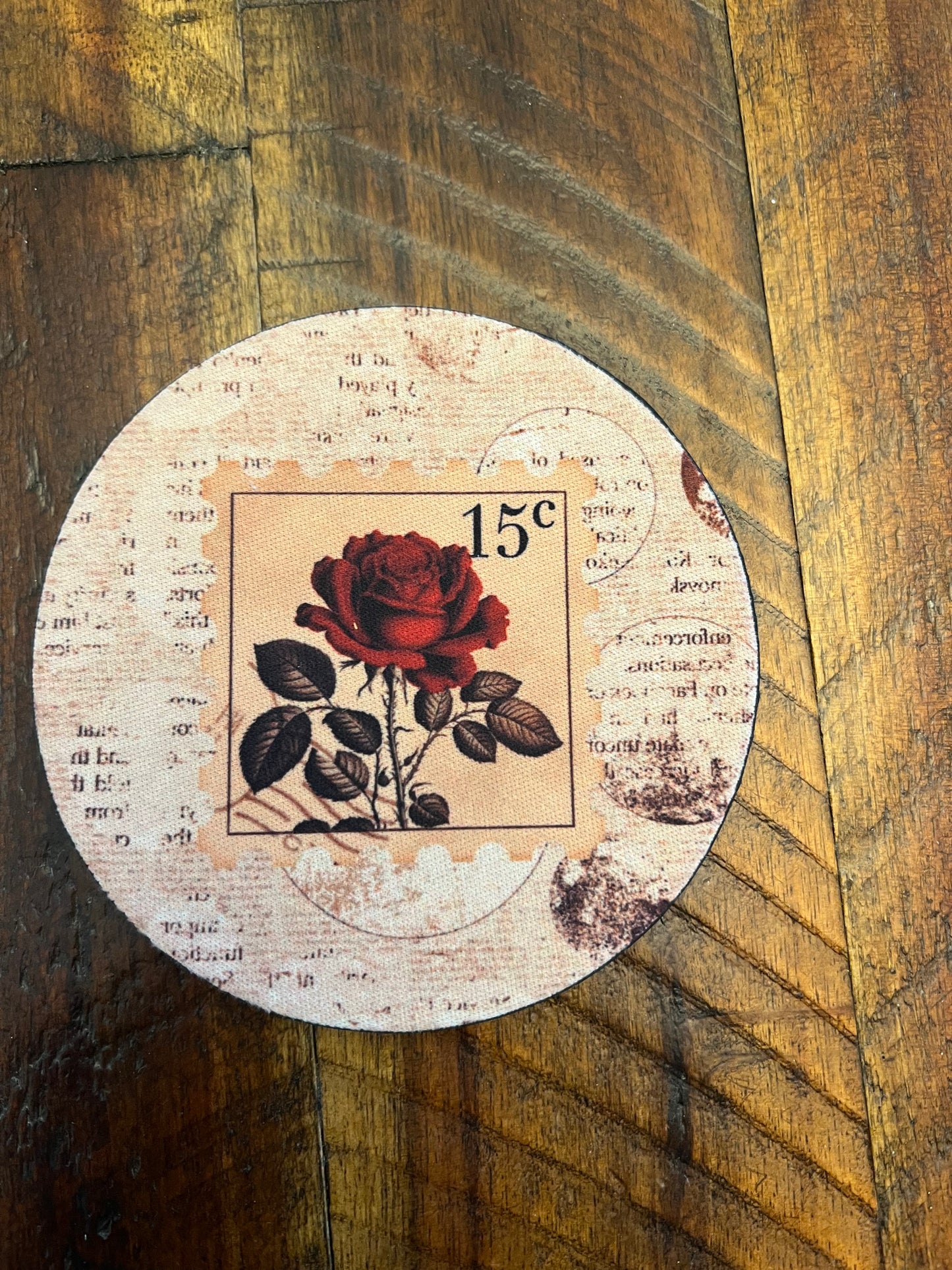 Vintage Stamp Desk Coaster
