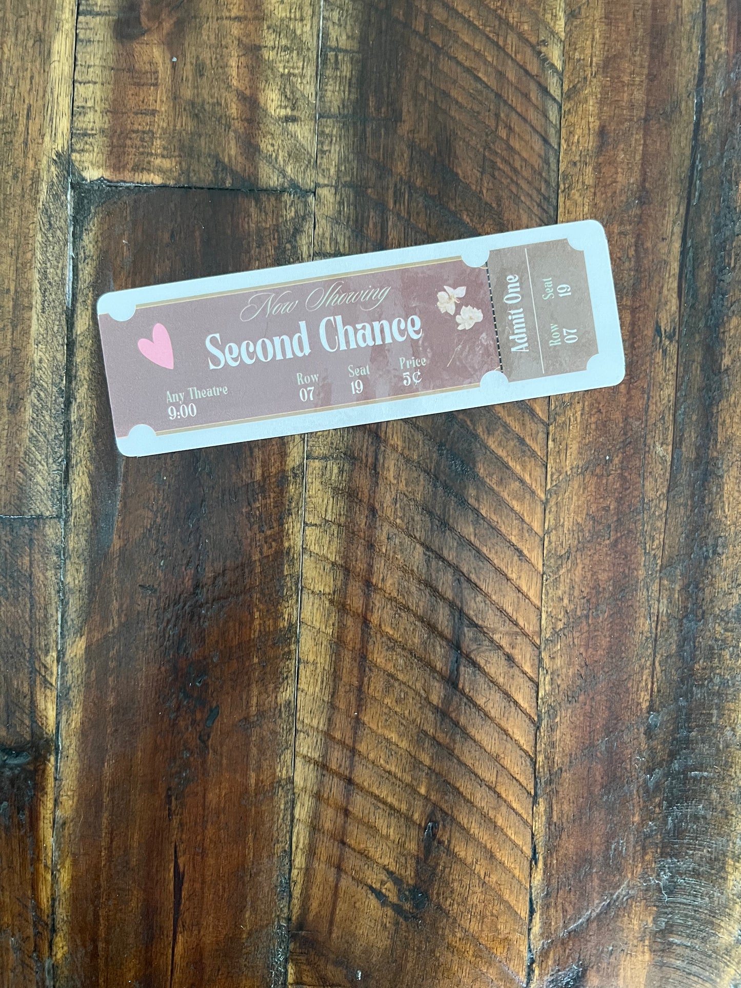 Second Chance Bookmark
