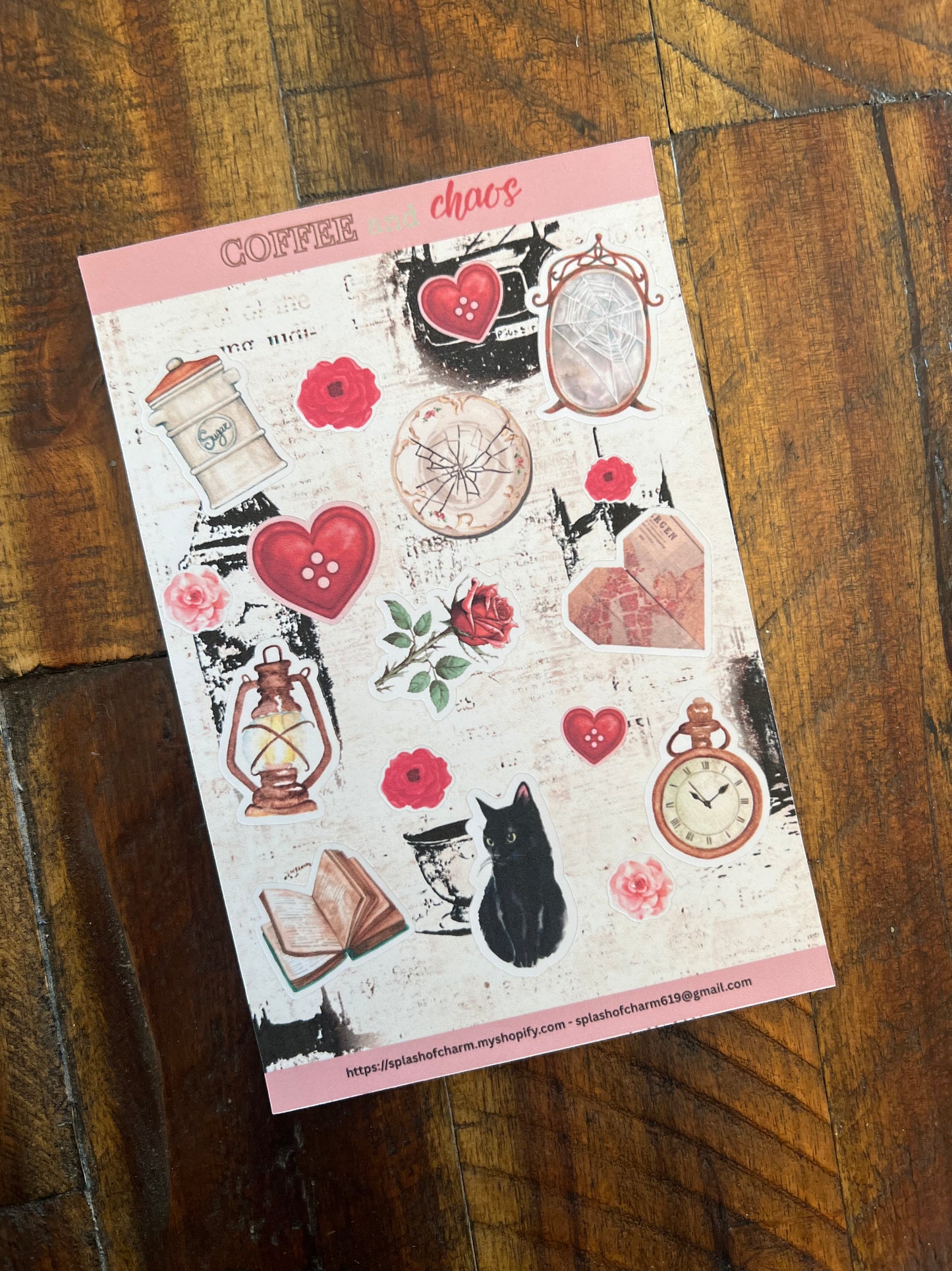 Coffee & Chaos 2 Sticker Sheet