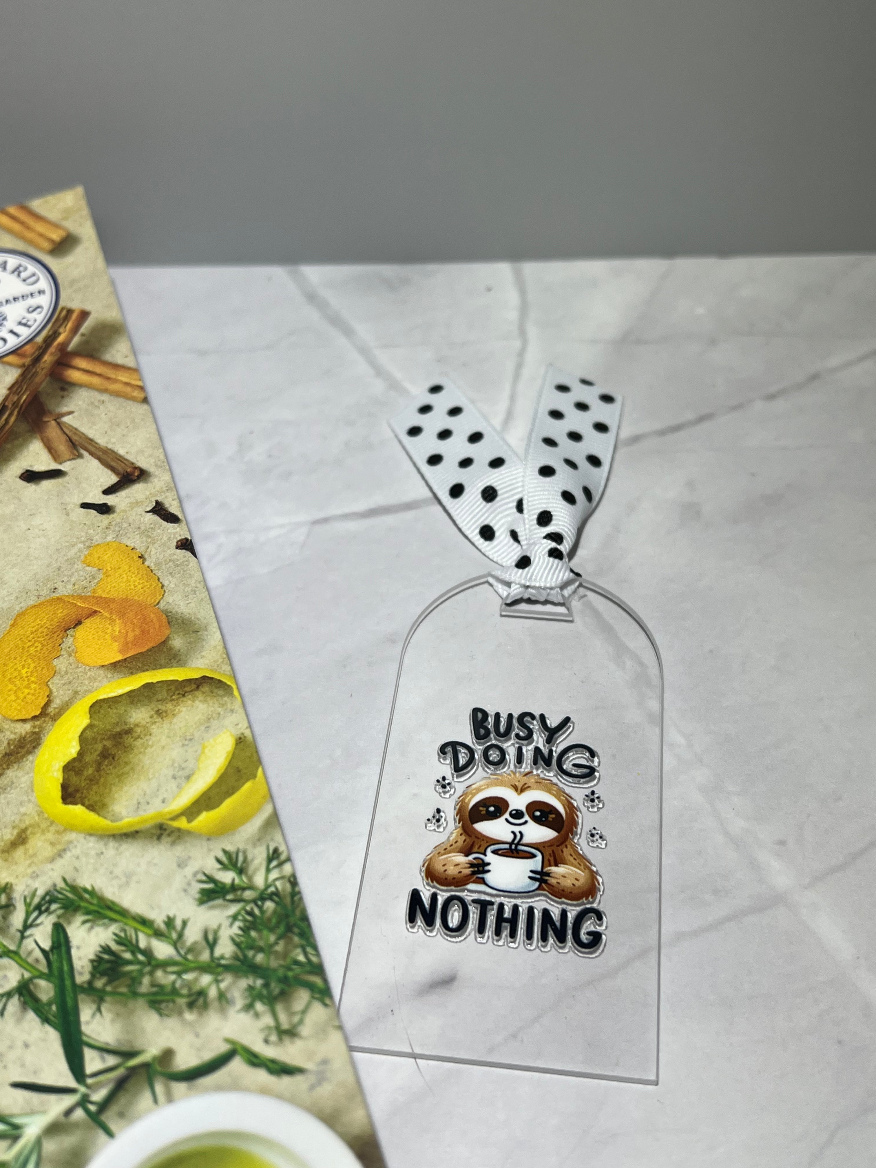 Acrylic Bookmark with Ribbon