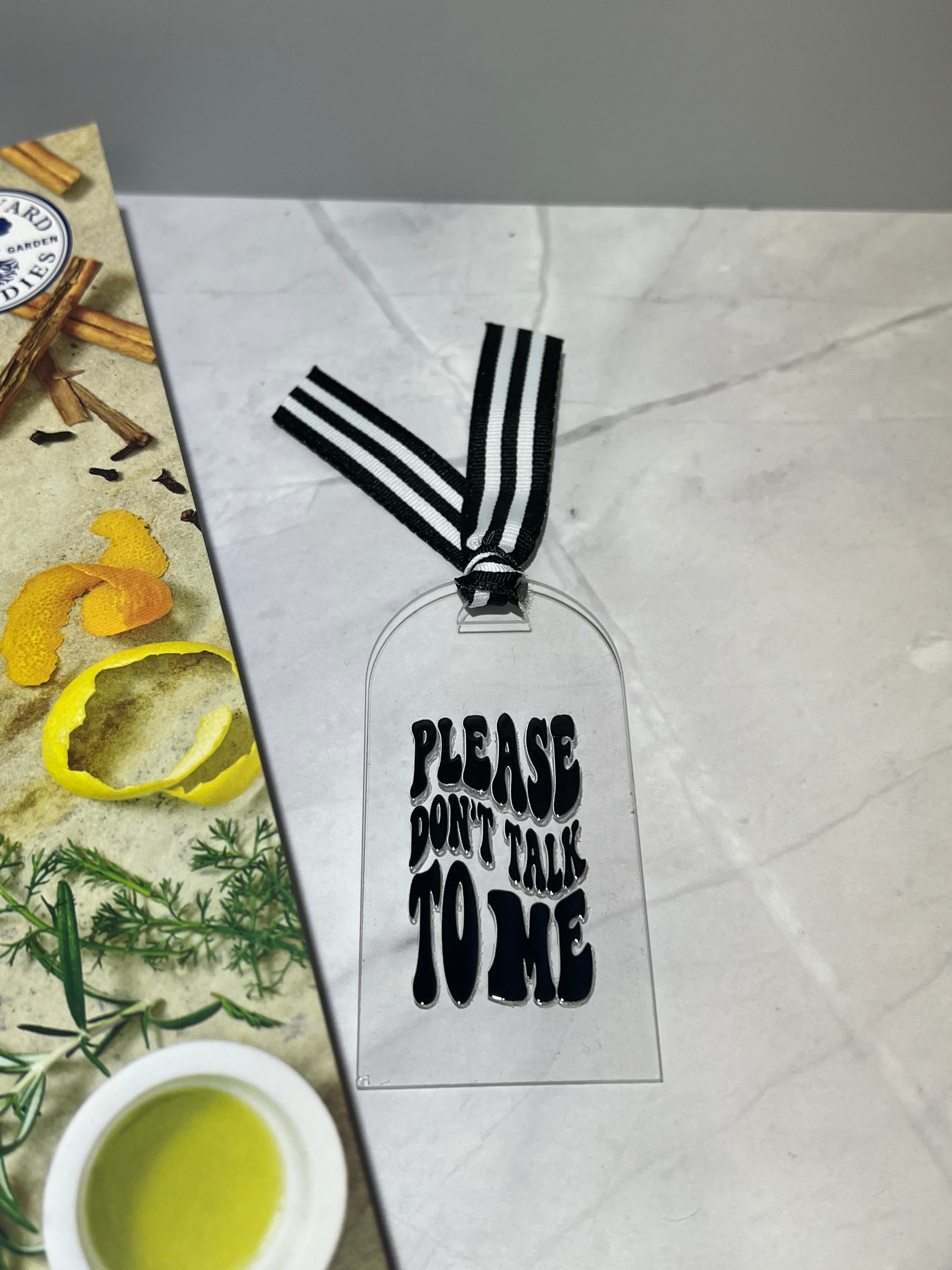Acrylic Bookmark with Ribbon