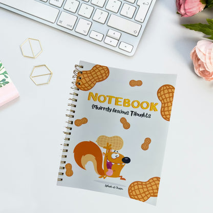 Nutz the Squirrel Spiral Notebook – Cute & Funny Notebook for Notes & School - Splash of Charm