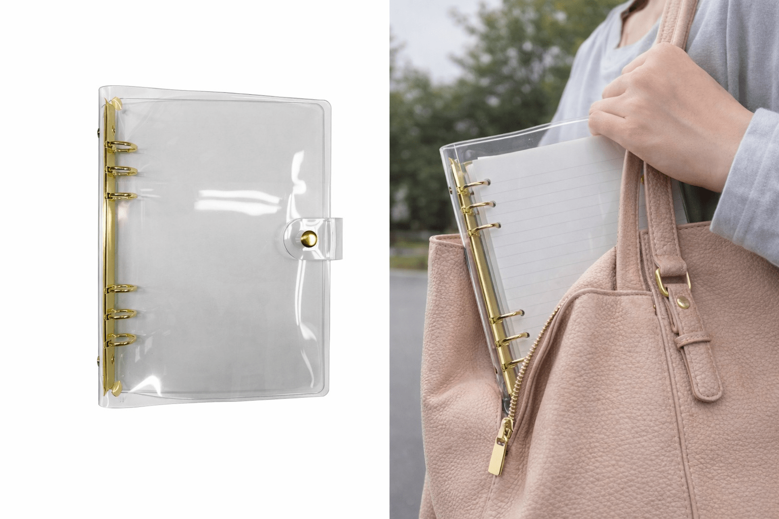 A5 Clear Budget Binder | Soft Life Cash Stuffing & Savings Planner - Splash of Charm