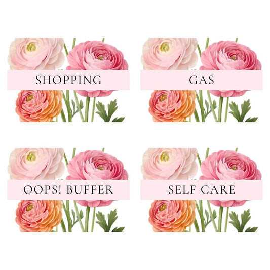 A7 Budget Binder Category Inserts | Cash Envelope System Add - On Set - Splash of Charm