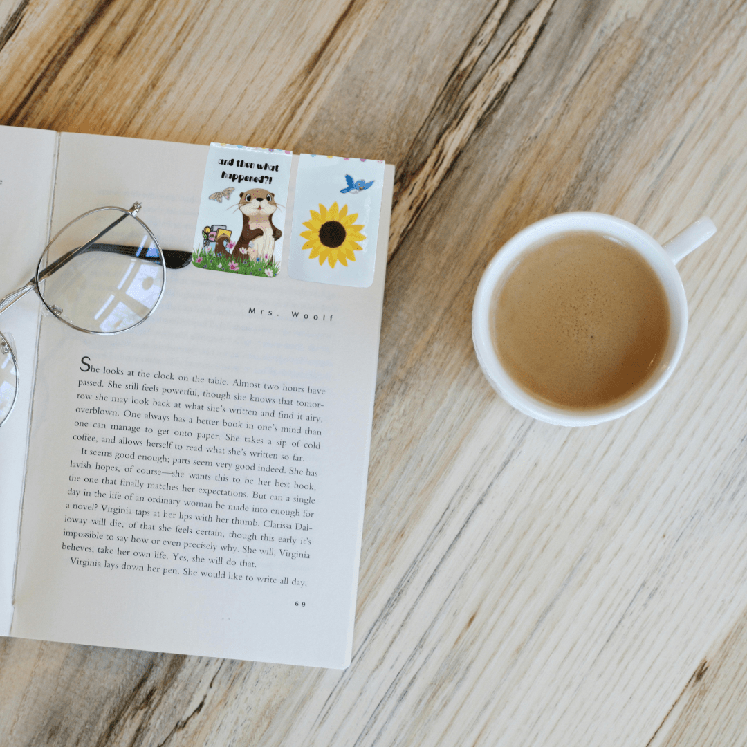 And Then What Happened Curious Otter Magnetic Bookmark - Splash of Charm