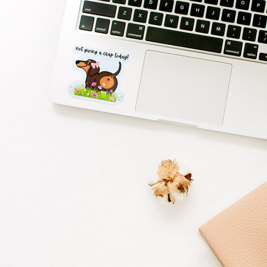 Bean the Weenie Dog Sticker - Splash of Charm