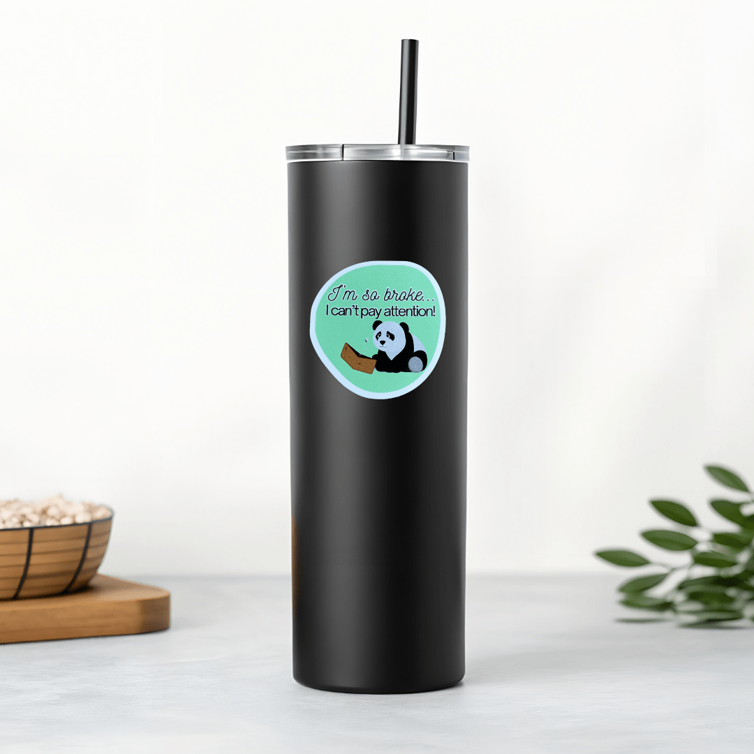 Broke Panda Sticker - Splash of Charm