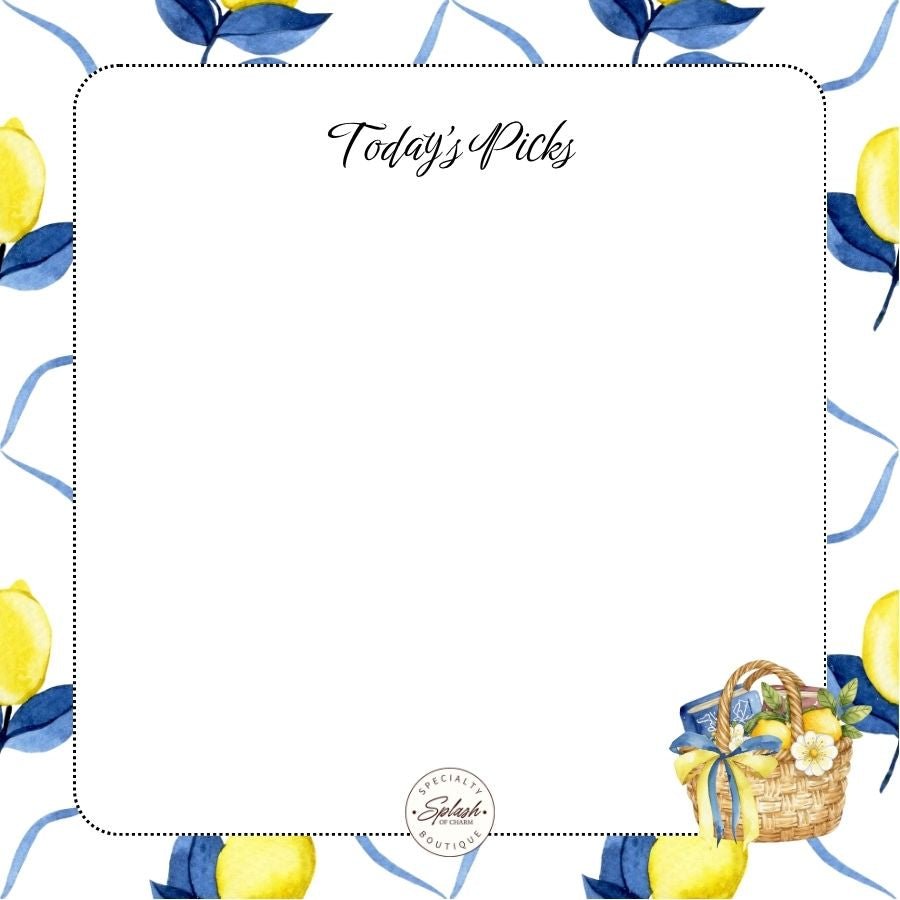Citrus Collection Tear-Off Notepad | 3x3 Daily Notes - Splash of Charm