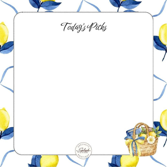 Citrus Collection Tear-Off Notepad | 3x3 Daily Notes - Splash of Charm