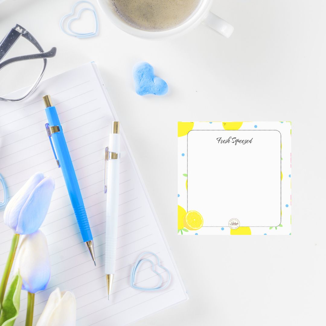 Citrus Collection Tear-Off Notepad | 3x3 Daily Notes - Splash of Charm
