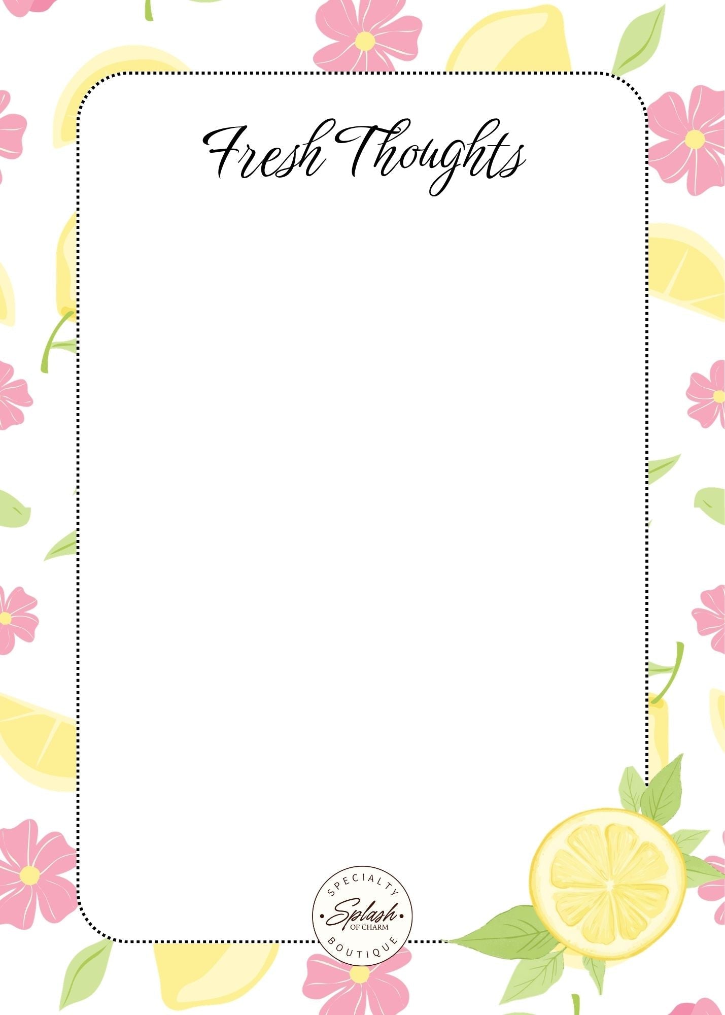 Citrus Notes™ | 5x7 Tear-Off Notepad - Splash of Charm