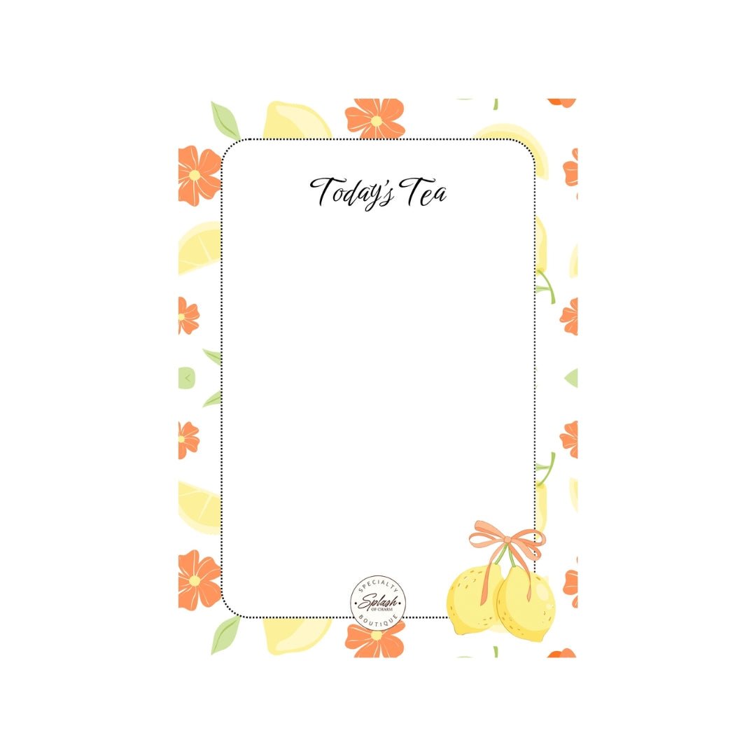 Citrus Notes™ | 5x7 Tear-Off Notepad - Splash of Charm