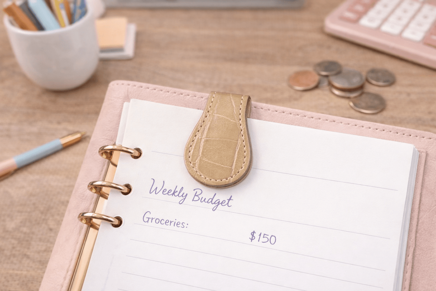 Classic PU Magnetic Bookmark Set | Faux Leather Page Markers (Set of 3) - Splash of Charm