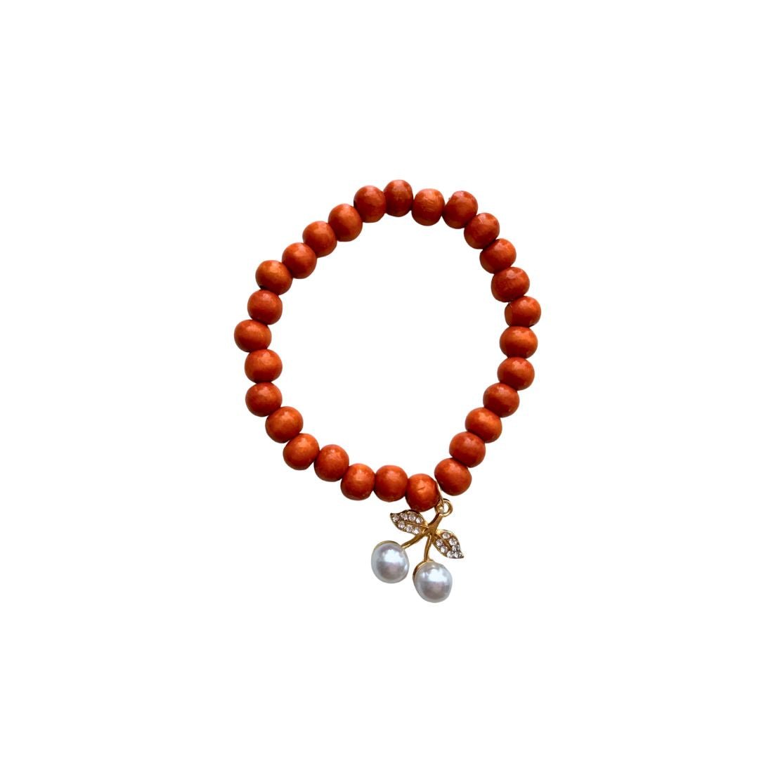 Coconut Shell Wood Bead Bracelet - Splash of Charm