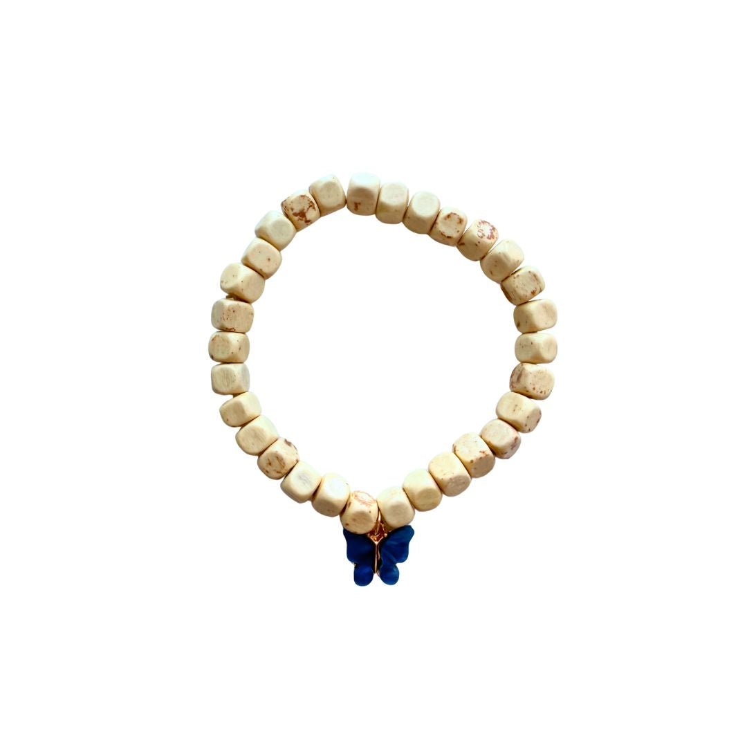Coconut Shell Wood Bead Bracelet - Splash of Charm