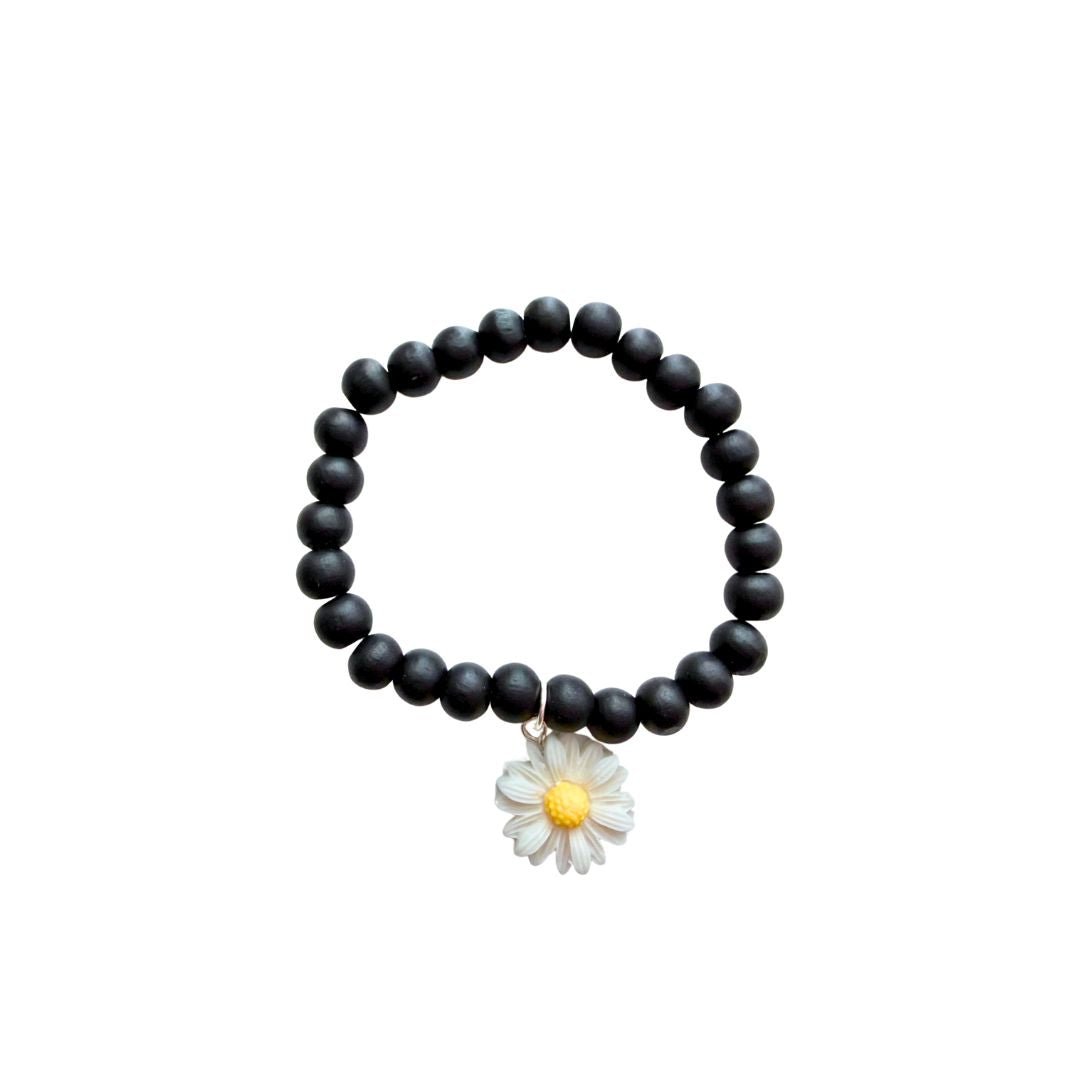 Coconut Shell Wood Bead Bracelet - Splash of Charm