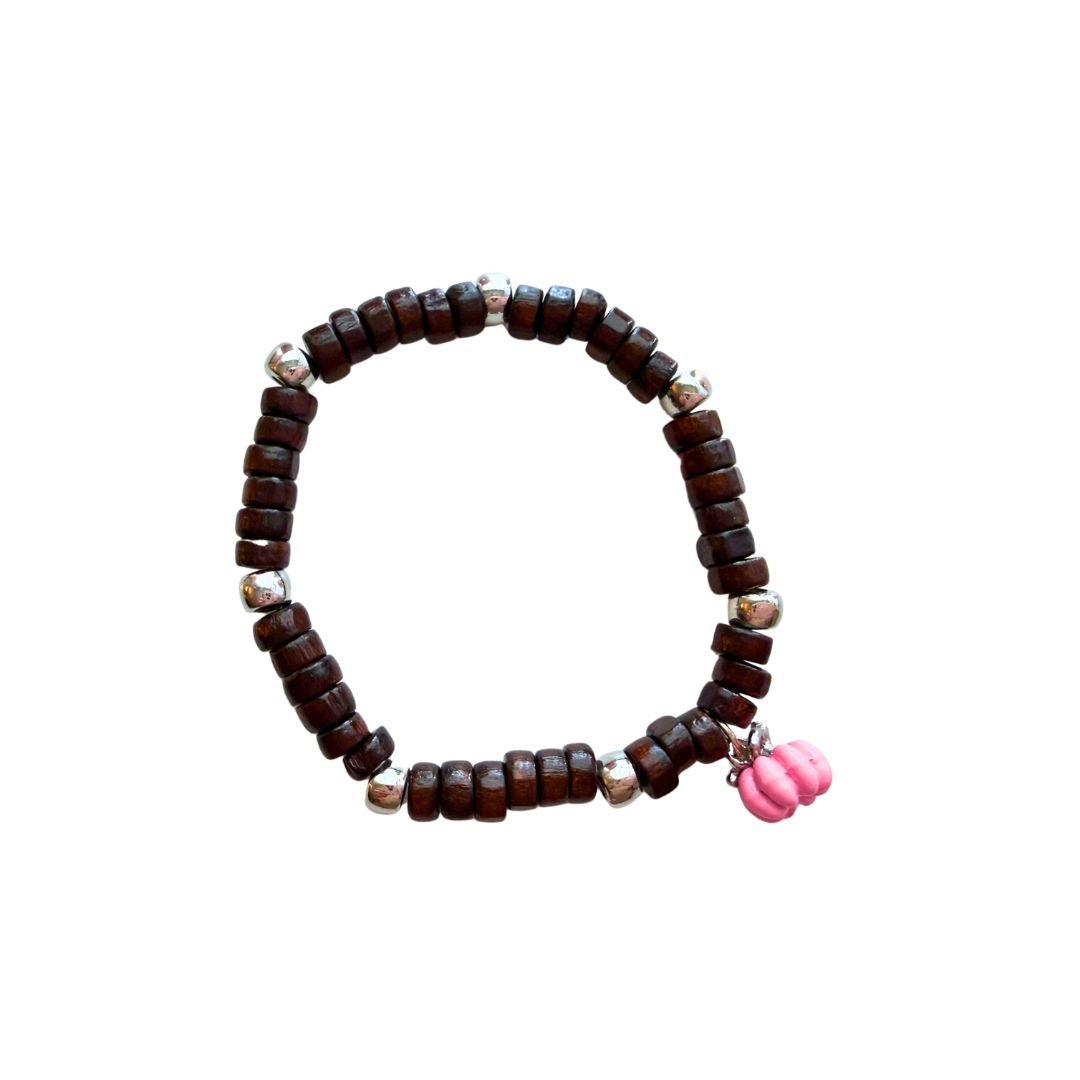 Coconut Shell Wood Bead Bracelet - Splash of Charm