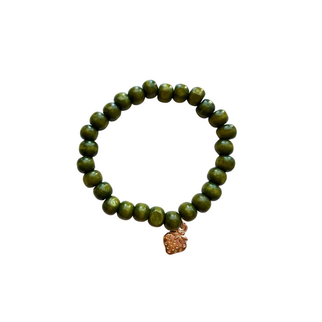 Coconut Shell Wood Bead Bracelet - Splash of Charm