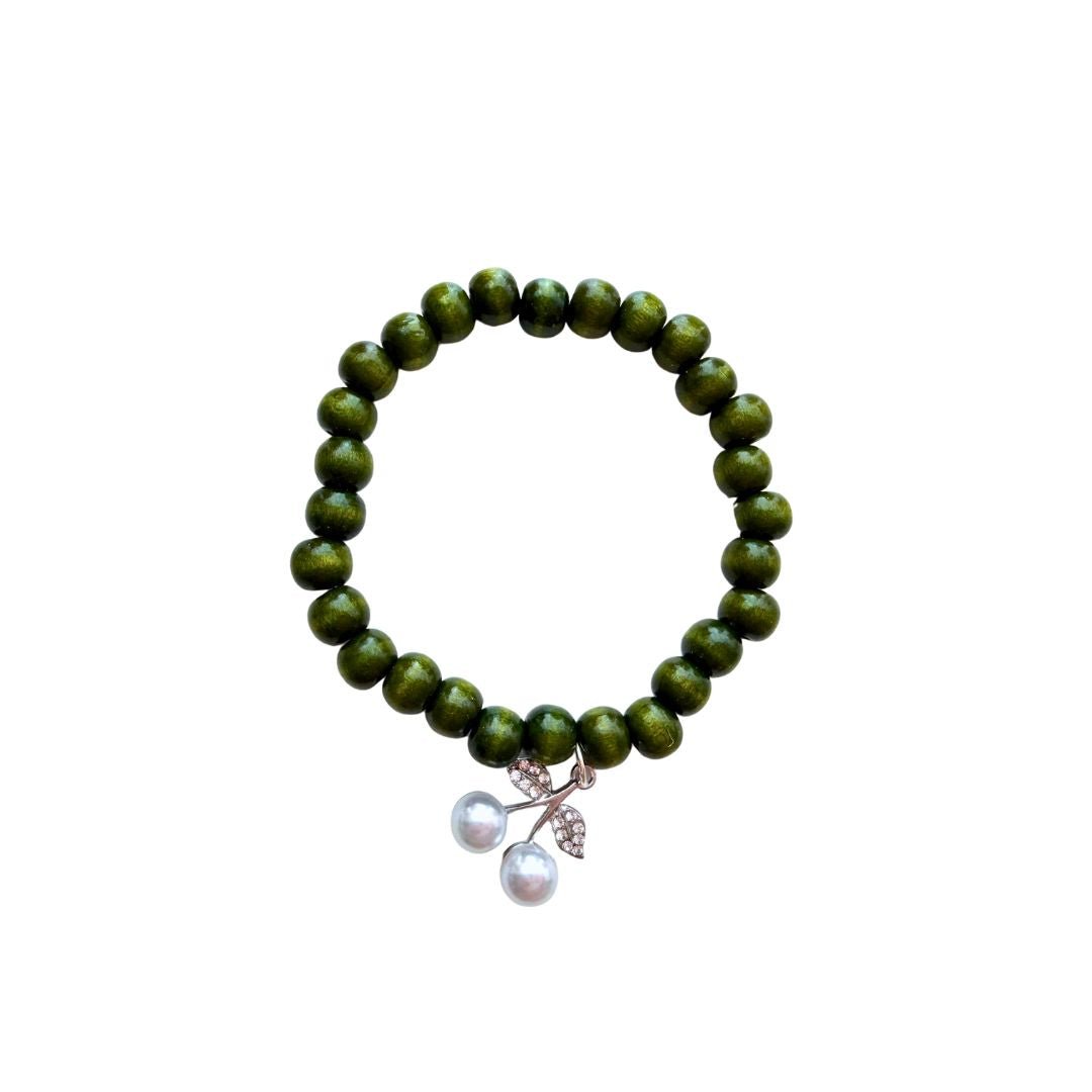 Coconut Shell Wood Bead Bracelet - Splash of Charm