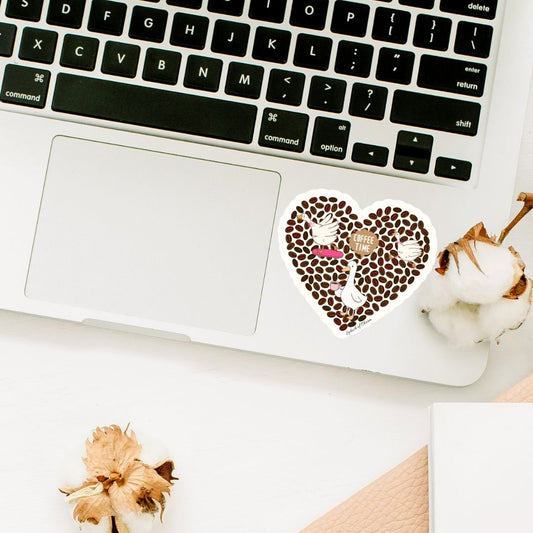 Coffee Time Goose Sticker – Cute Coffee Lover Aesthetic Vinyl Decal - Splash of Charm