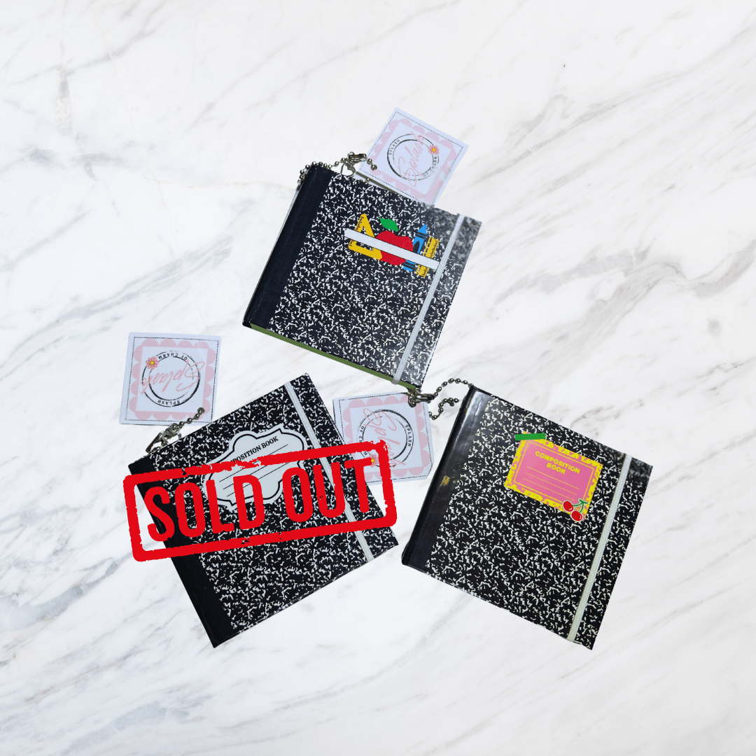 Composition Book Themed Sticky Notebooks – Fun & Functional Stationery - Splash of Charm