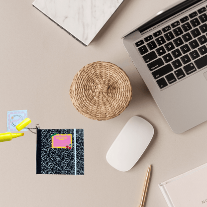 Composition Book Themed Sticky Notebooks – Fun & Functional Stationery - Splash of Charm