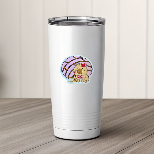 Concha the Capybara and Mexican Sweet Bread Sticker - Splash of Charm