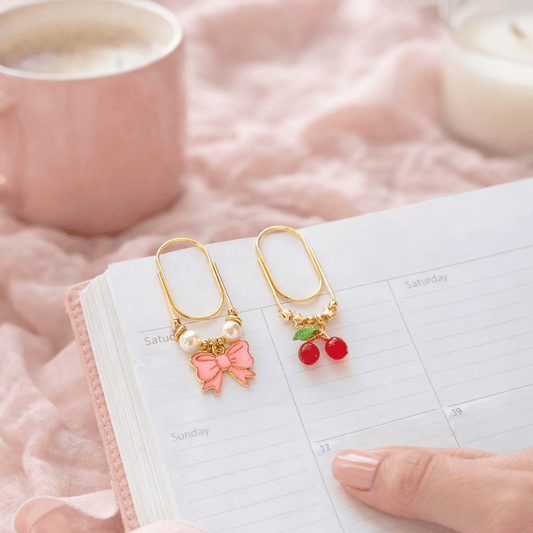 Cozy Charm Page Clips – Cute Planner & Bookmarks Accessories - Splash of Charm