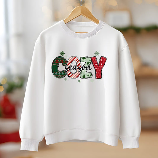 Cozy Season Christmas Sweatshirt – Warm & Festive Holiday Pullover - Splash of Charm