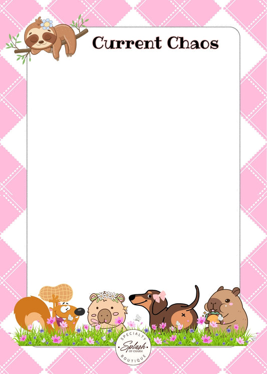 Current Chaos 5x7 Notepad - Splash of Charm