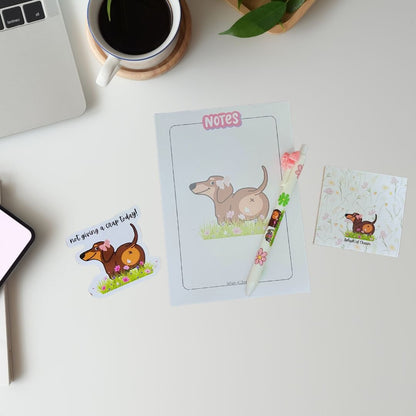 Desk Refresh Kit Bundle, Bean the Weenie Dog - Splash of Charm